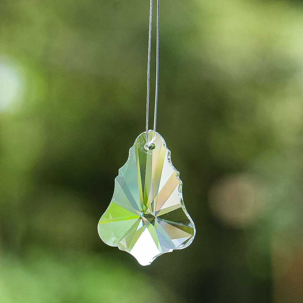Lighting Effect Home Decor - Clear Crystal Christmas Tree Ornament Faceted