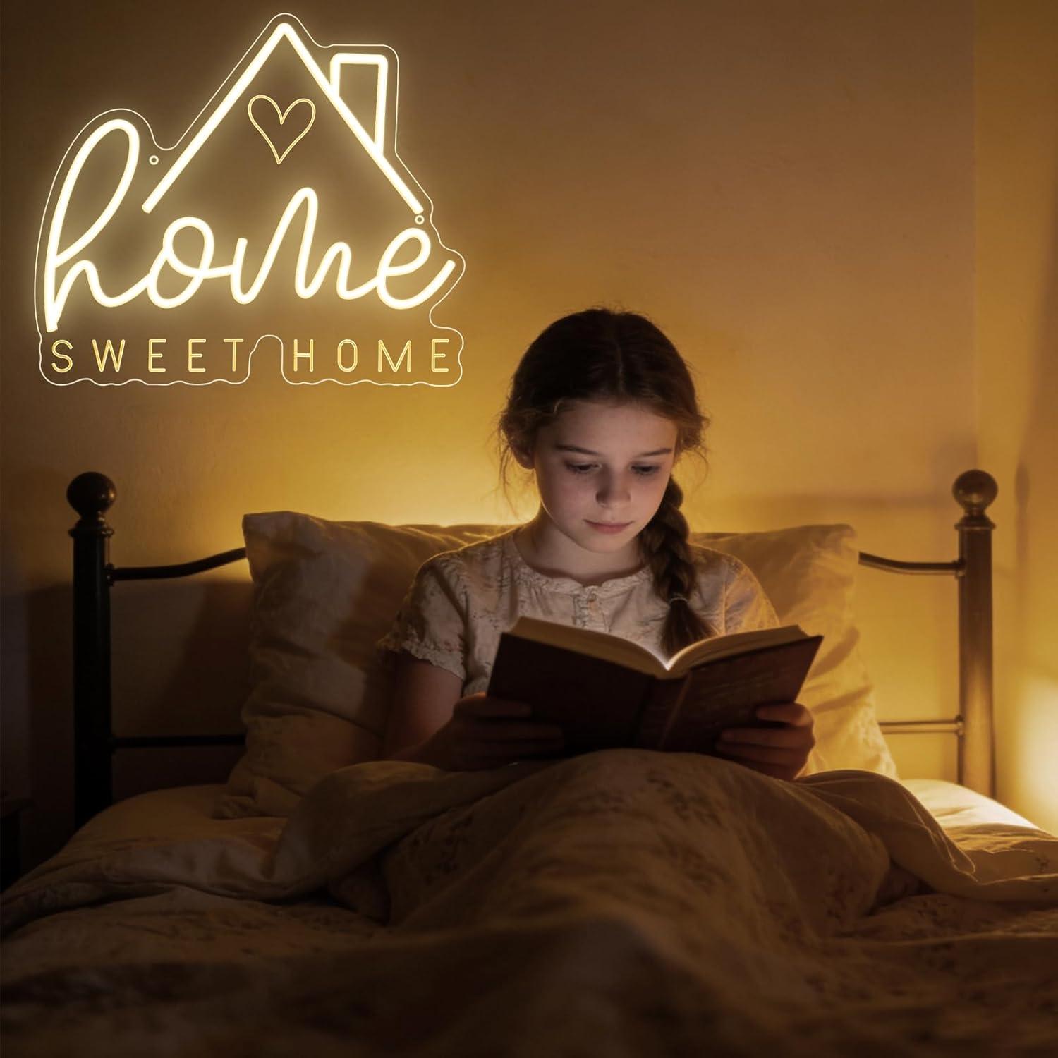 Sweet Home Neon Sign USB Dimma - Lighting Decor Home avaliação e preço