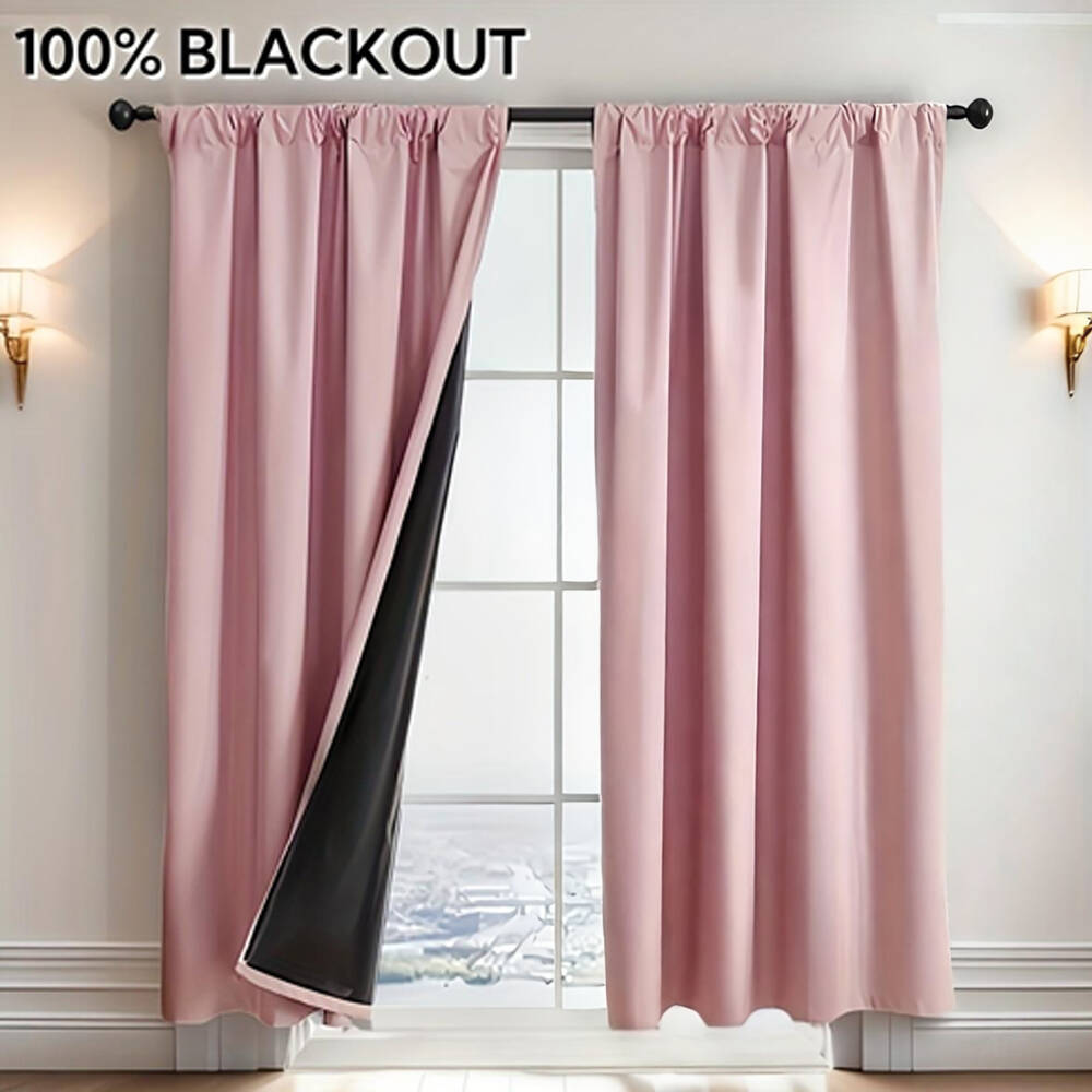 1pc 100% Blackout Curtain with - Lighting Decor Ideas avaliação e preço