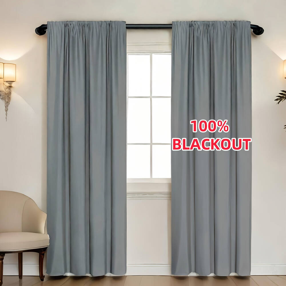 1pc 100% Blackout Curtain with - Lighting Decor Ideas avaliação e preço