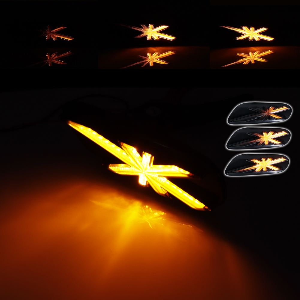 2pcs smoked lens Union Jack Am - Union Lighting & Decor Photos avaliação e preço