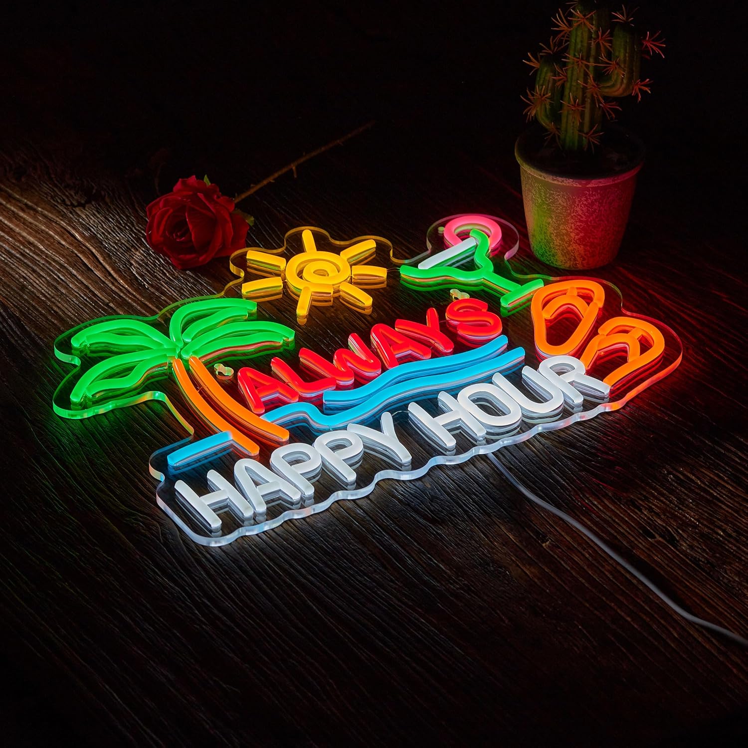 Always Happy Hour Beer Bar Neo - Lighting Decor Home avaliação e preço