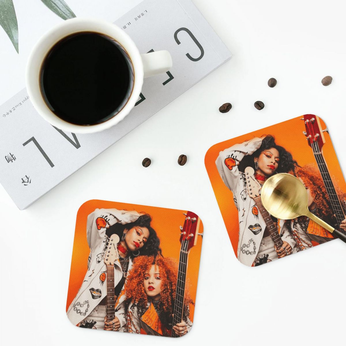 Nova Twins Coasters PVC Leathe - Nova Decor & Lighting Vase avaliação e preço