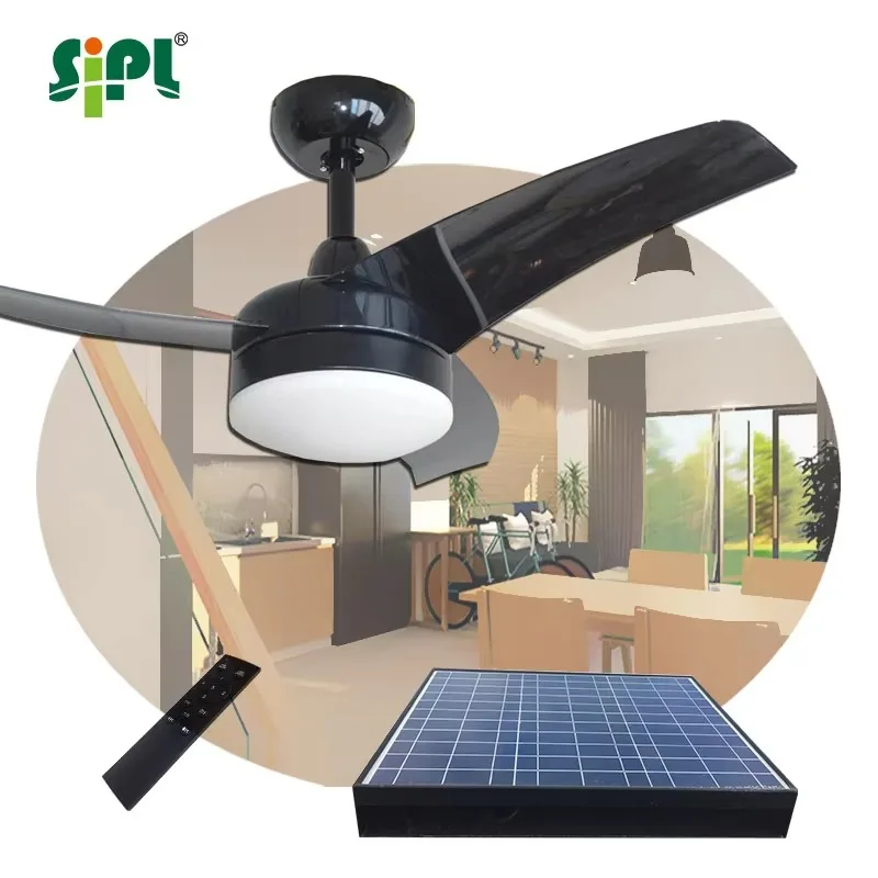 42'' Solar Ceiling Fan with LE - Homestead Lighting & Decor Oconomowoc avaliação e preço