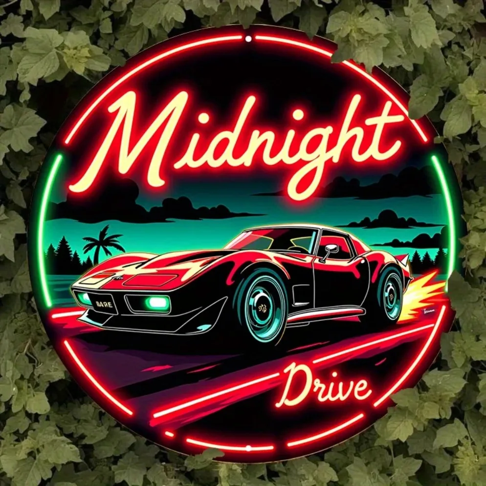 Vintage Neon Car Sign Midnight - Lighting Decor Ideas avaliação e preço