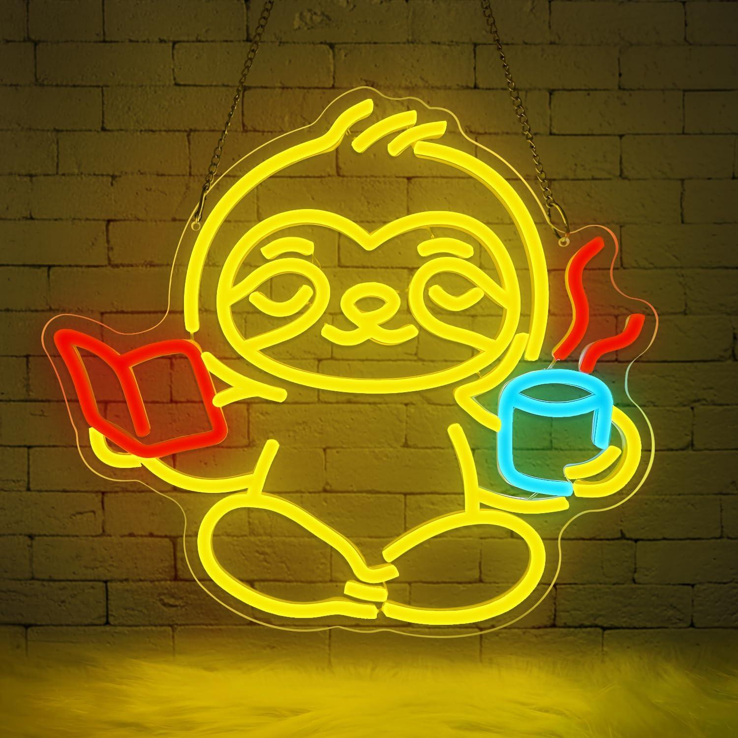 Sloth Neon Sign USB Dimmable L - Lighting Decor Home avaliação e preço