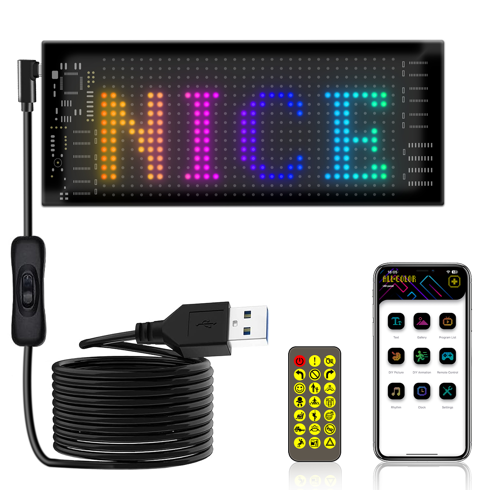 Programmable Flexible LED Sign - Lighting Decor Ideas avaliação e preço