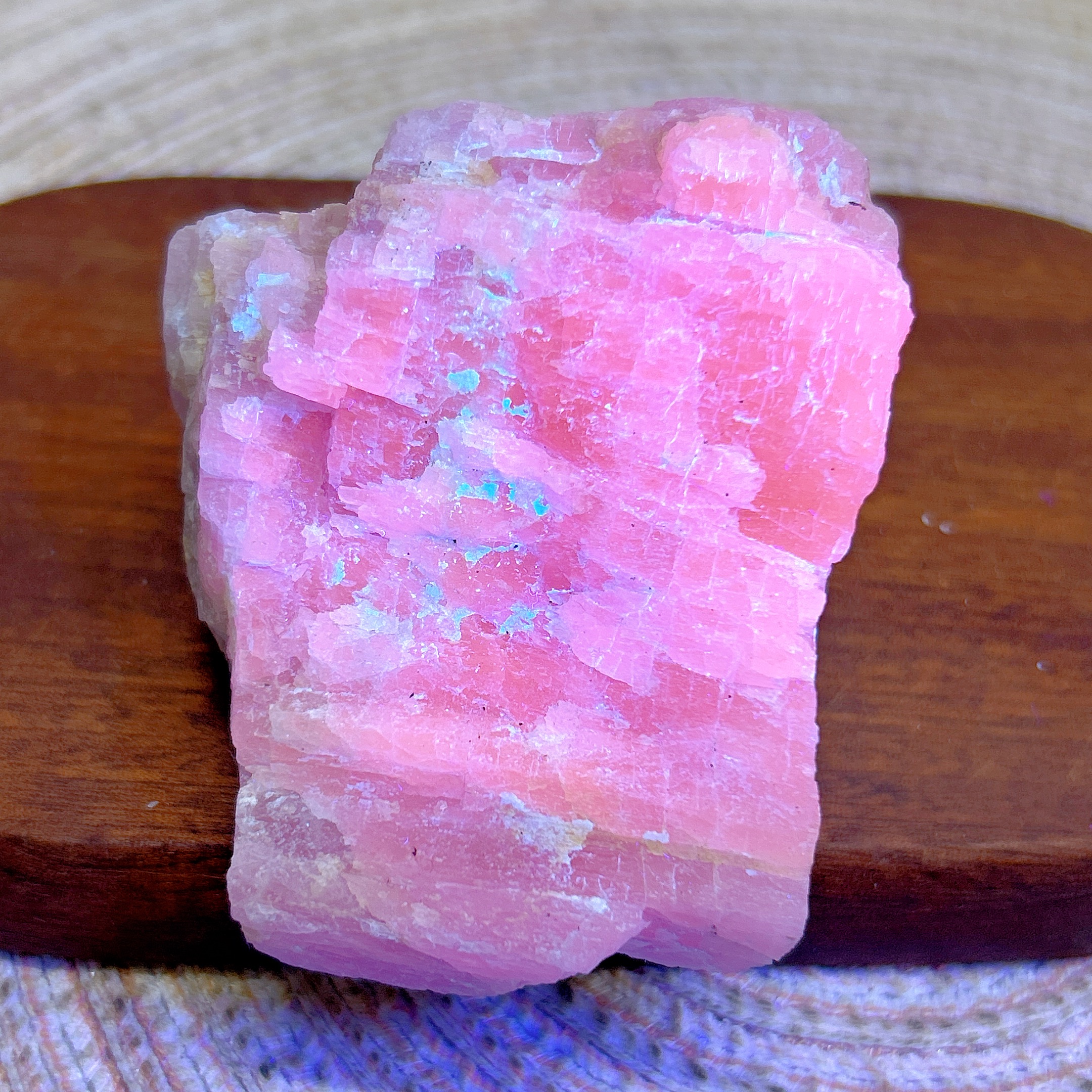 Healing Natural Crystal Kunzit - Lighting Effect Home Decor avaliação e preço