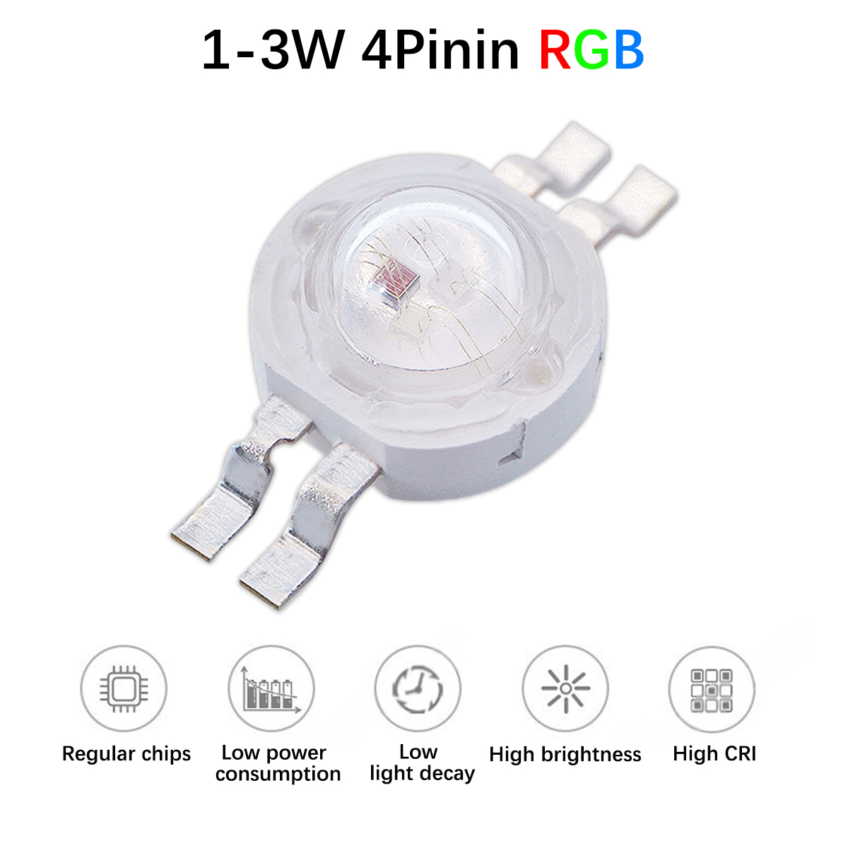 1W-3W High-Power 4-Pin RGB SMD - Decor Lighting Solution avaliação e preço