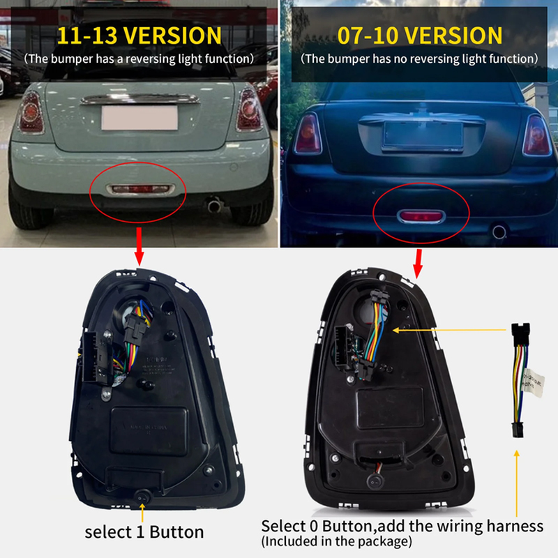 2PCS Full LED Tail Lights For  - Union Lighting & Decor Photos avaliação e preço