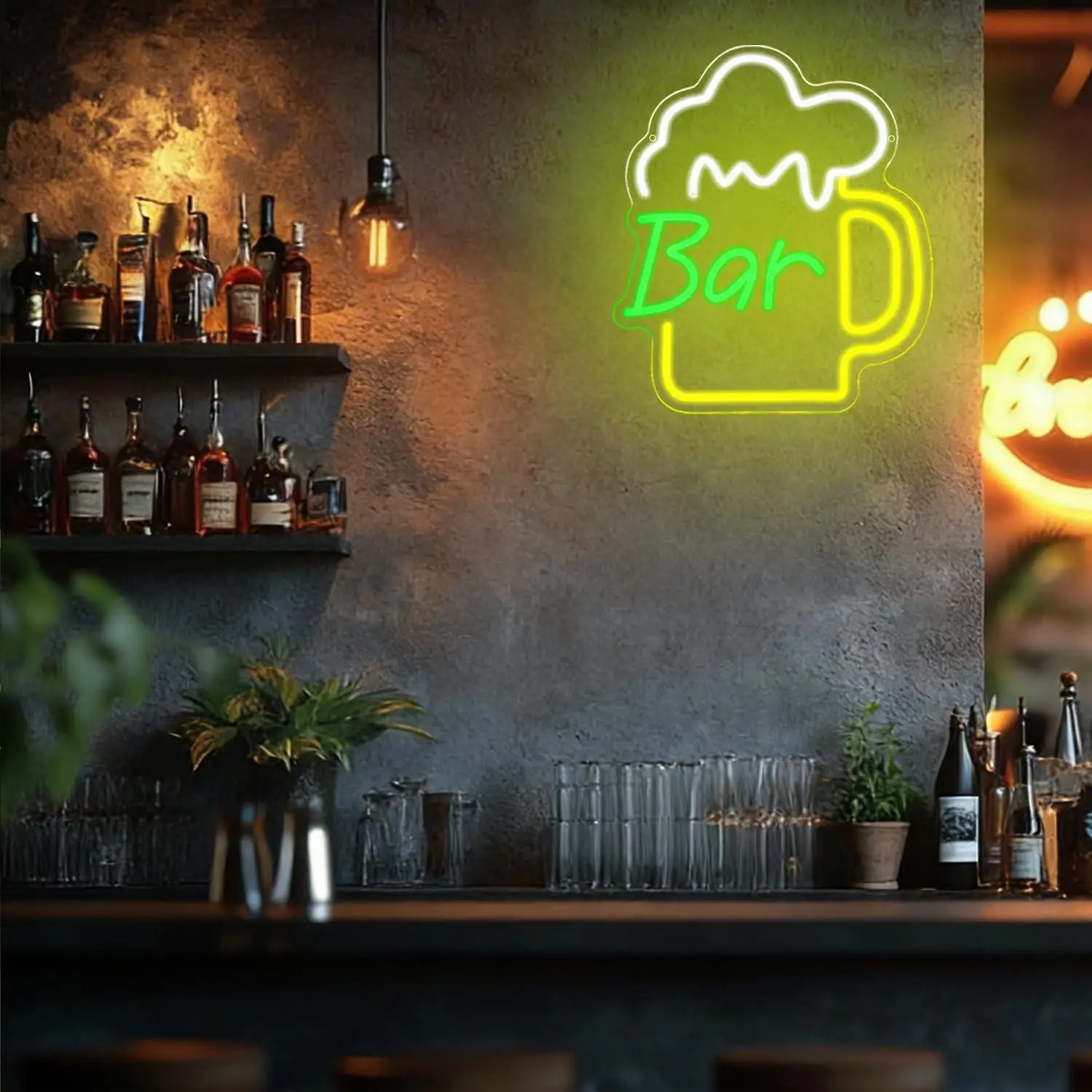Beer Bar Neon Sign USB Dimmabl - Lighting Decor Home avaliação e preço