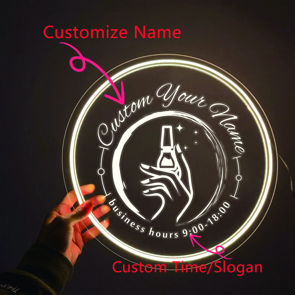 1PC Round Shape Nail Art Theme - Lighting Decor Ideas avaliação e preço