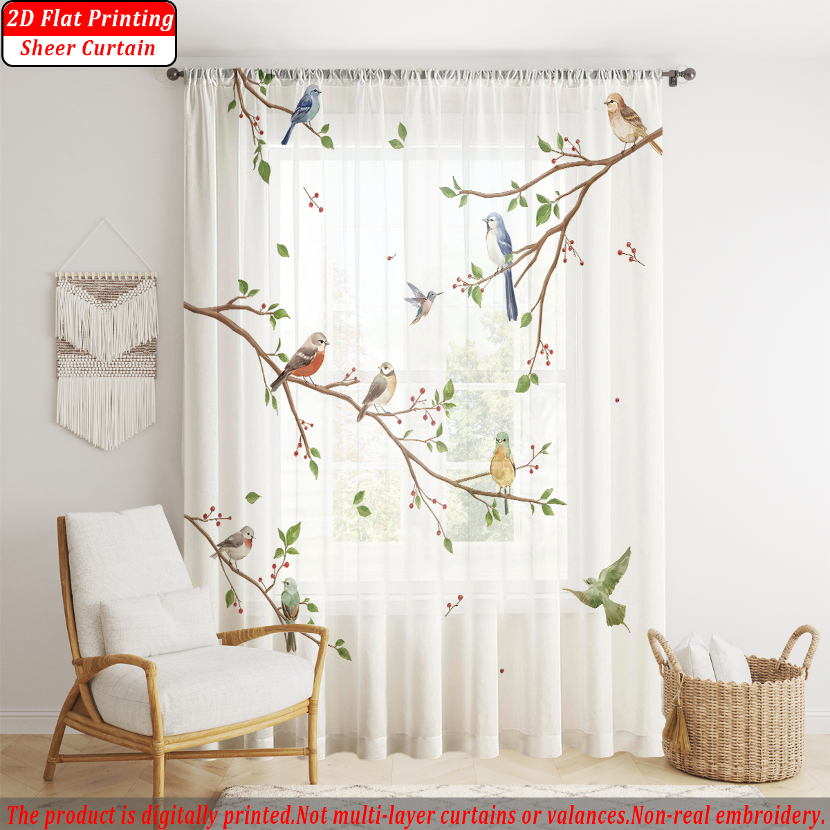 Branches Flying Birds Flat Pri - Lighting Decor Ideas avaliação e preço