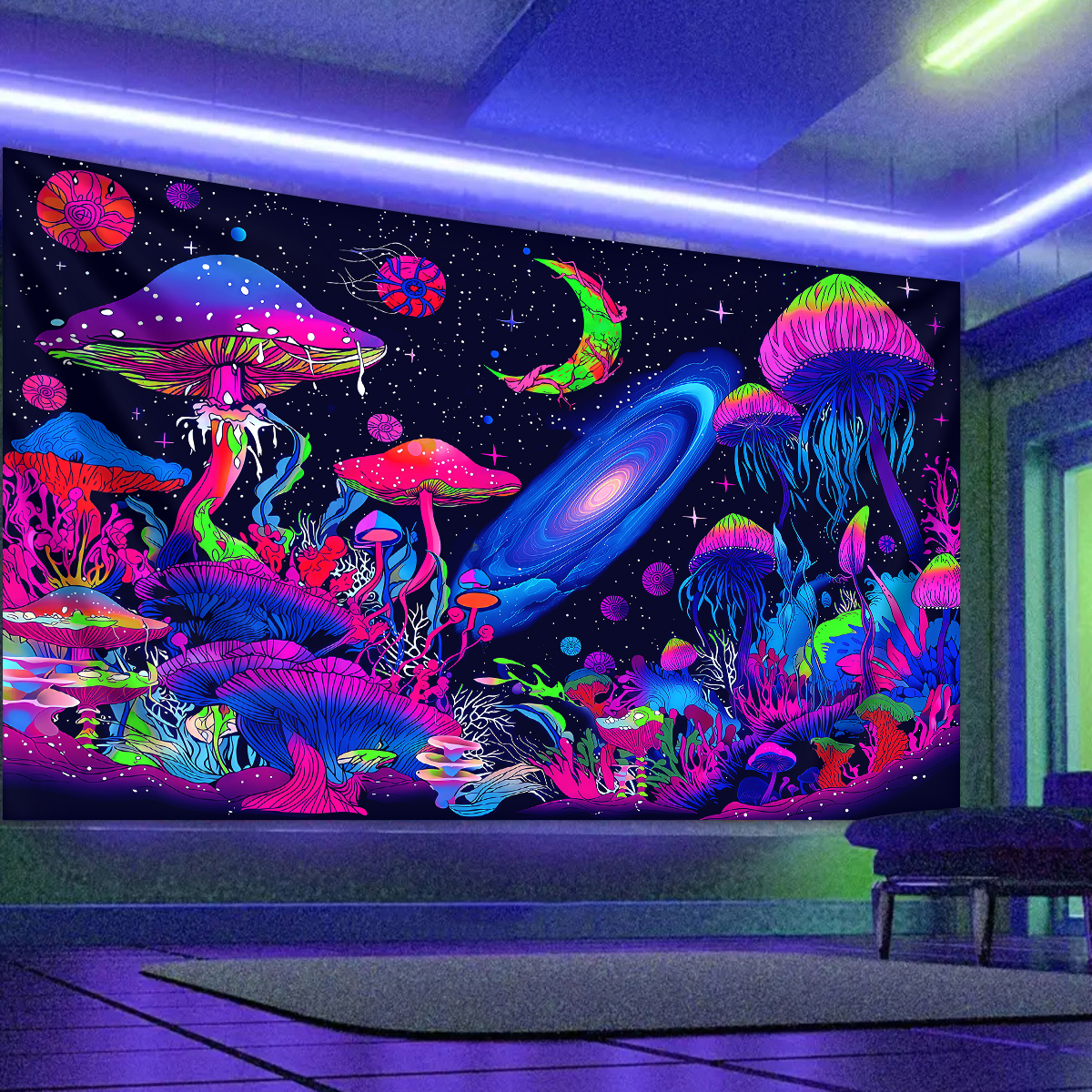 1pc Fluorescent mushroom tapes - Lighting Decor Ideas avaliação e preço