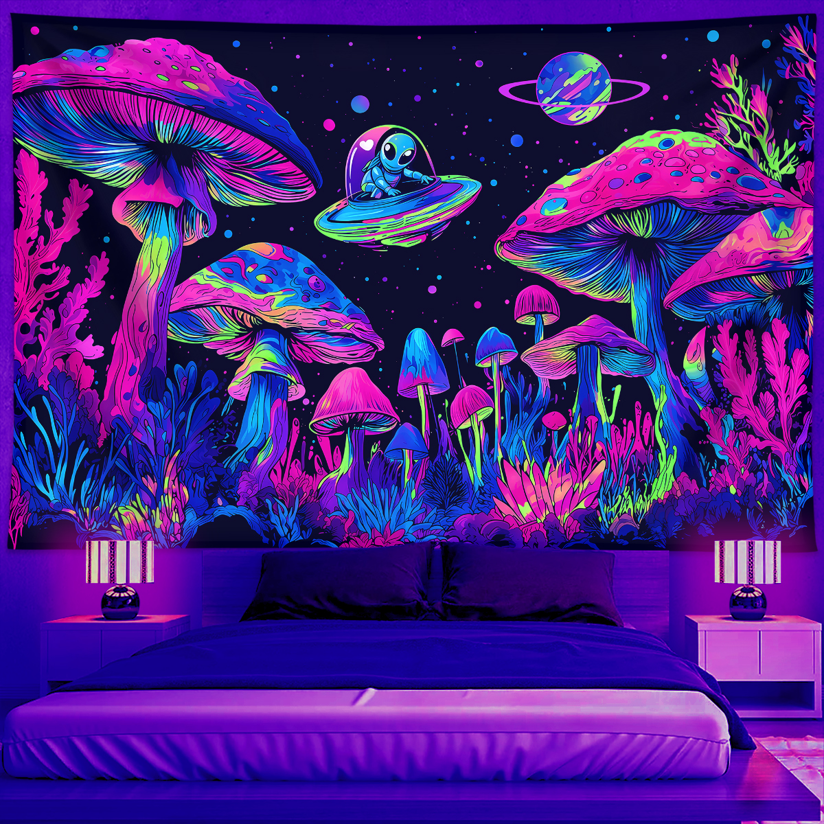 1pc Fluorescent mushroom tapes - Lighting Decor Ideas avaliação e preço