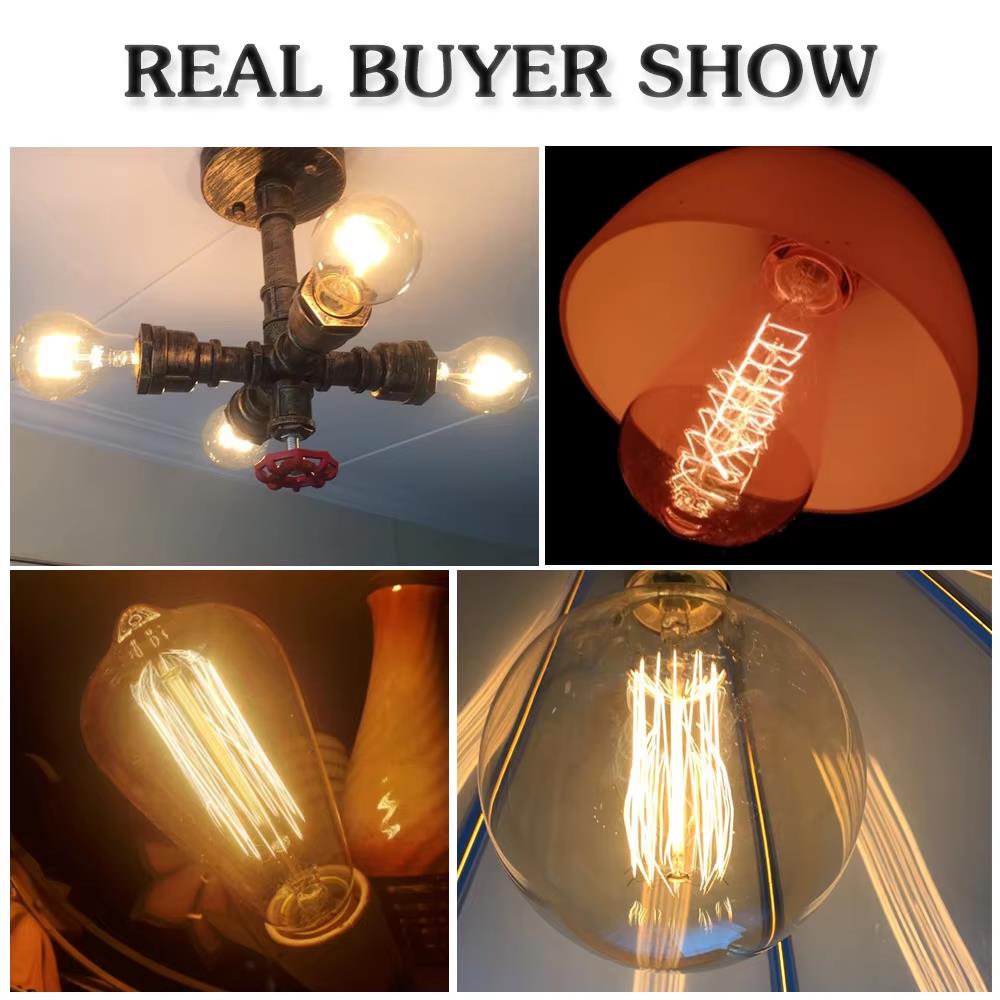 Retro Edison Light Bulb E27 40 - Lighting Decor Ideas avaliação e preço